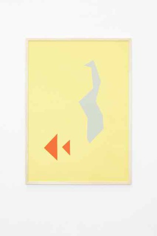 Shapes No 1, 2016, Papier auf Karton, 70 x 50 cm