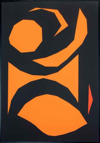 Shapes No 6, 2016, Papier auf Karton, 101 x 71 cm